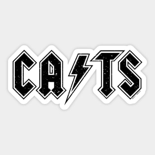 CATS (Black) Sticker